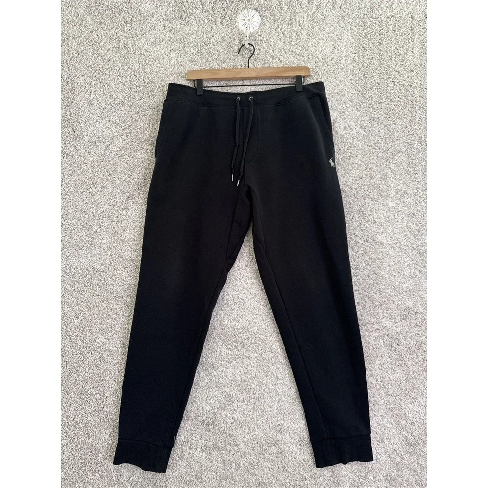 POLO Ralph Lauren‎ Jogger Pants XL - Black With Gray Polo